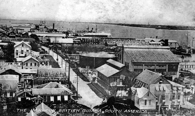Harbour, British Guiana, circa 1900